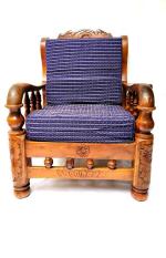 SGJ SREE LAKSHMIGARMENTS Blue Polyjockard Solid Sofa Zip Cover Sofa Cover Sofa Cushion Cover Set - Seat Cover - 23 X 21 Inch, Sofa Seat Covers Back - 18 X 21 Inch (Set Of 5)