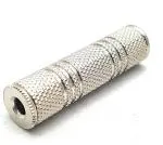 fdealz 1 Piece - Metal 3.5mm to 3.5mm Jack Coupler Joiner Extending Stereo Adapter -Female to Female