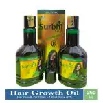 SURBHI Hair Growth Oil - With Comb Applicator, Promotes Thick Hairs, Prevents Greying - 260ml