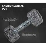 First Choice PVC Hex Dumbbells|SIZE:-2KG|colour:-black
