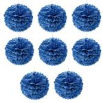 Hippity Hop Paper Dark Blue Paper Puff Balls (Pack Of 8)