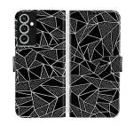 Knotyy Faux Leather Flip Case Back Cover for Samsung Galaxy A25 5G Foldable Stand and Inside Cards Pocket | Shockproof 360 Degree Protect | Magnetic Clutch Flip Cover -(Black)