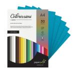 Paper Pep Colorissimi Oceano/Blue Unicolor A4 Size Card Stock 220 gsm (Pack of 30)