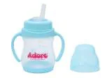 Adore Wiggle Straw Sipper with Handle -BPA Free - Food Grade - 150 ml (Blue)