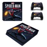 Tcos Tech Ps4 Slim Skin Protective Wrap Cover Vinyl Sticker Decals - Spider Man Miles Morales