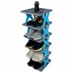 ALAMPAR Shoe Rack with 6 Layer Shoes Stand Multifunctional Entryway Foldable & Collapsible Door Shoe Rack