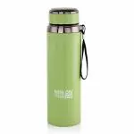 NIRLON Stainless Steel Insulated Double Wall Thermos Flask Water Bottle with String for Office, School, Outdoor, Travel, 1000ml, Green