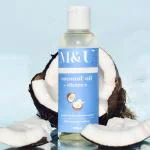 M & U Extra Virgin Pure Coconut Oil with Vitamin E, Cold pressed Oil For Skin, Hair, & Body 100ml