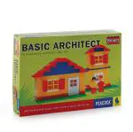 PEACOCK TOYS AND GAMES Basic Architect Interlocking Architectural Set, Multicolor (Set of 180 Pieces)