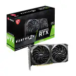 MSI Gaming GeForce RTX 3060 gddr6 pci_e_x16 12GB 15 Gbps GDRR6 192-Bit HDMI/DP PCIe 4 Torx Twin Fan Ampere OC Graphics Card (RTX 3060 Ventus 2X 12G OC), Black