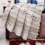 IQ INTERIOR QUOTIENT Glee Multicolor Sofa Throw Blanket 100% Cotton | 3 Seater | (150cmx125cm) 50* x 60* | Pack of 1
