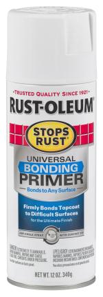 Rust-Oleum STOPS RUST 285011 Universal Bonding Primer Spray Paint White, 340 grams