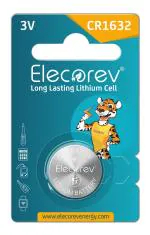 Elecorev CR1632 3v Lithium Coin Cell Battery (Pack of 1)
