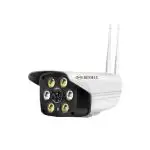 RENMAX WiFi Security Camera Outdoor HD Smart Cloud Storage Motion Detection Night Vision LED Flash 128GB Support White - 1Pc