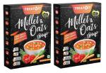 Treatvit Millet And Oats Tangy Tomato And Carrot Crunches Soup With Bread Croutons, 42 g Each (Pack Of 4)