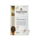 Teamonk Bodh USDA Certified Organic Darjeeling Second Flush Black Tea Leaves 100 g. Boosts Energy.