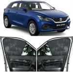 Able Zed Black Half Car Magnetic Sun Shade Curtains for Maruti BALENO New 2022 Set of 4 Pcs