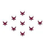 Comet Busters Maroon Stone Bindi For Women