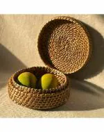 Handmade Natural Weave Cane Roti | Fruit Basket Box For Multipurpose Use