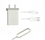 Badger Wall Charger Accessory Combo for Realme 3i Original Adapter Like Wall Charger, Mobile Power Adapter, Fast Charger, Android Smartphone Charger, Battery Charger, High Speed Travel Charger With 1 Meter Micro USB Cable Charging Cable Data Cable (White)