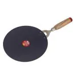 HomeeWare Traditional Iron Tawa for Dosa Roti Chapati with Wooden Handle (Multicolor)
