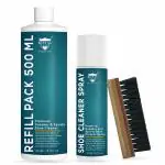 ROYAL CARE PROFESSIONAL REFILL SUPER ADVANCE SPRAY CLEANER KIT 500 ML for Shoe |SPRAY CLEANER 200 ML + REFILL 500 ML + BRUSH | Works on Leather, Whites, Nubuck, Golf Shoes, Basketball Shoes, Boots, Sandals