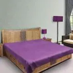 BALLEY Purple Polyvinyl Chloride Double Bed Mattress Protector (6.5 x 6 feet)