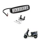 KOZDIKO 6 LED Rectangular Fog Light Bar Spot Beam White Light For Bajaj Wave