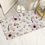 Kookee Bathroom Rugs Bath Mat, Non-Slip Fluffy Soft Plush Machine Washable Carpet Quick-Dry Mats for Bathroom, (8313)