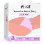 Plush Heavy-Flow Disposable Period Panties - Pack of 5 (M-L)