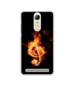 Casotec Fire Note Design Printed Silicon Soft TPU Back Case Cover for Lenovo Vibe K5 Plus/Lenovo Vibe K5