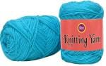 Simi Enterprise Azure Acrylic Ball Hand Knitting Wool, Art Craft Soft Fingering Crochet Hook Yarn, Needle Knitting Yarn Thread Dyed-Fc Art-Acji, 100 G
