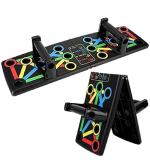 Whinsy Multifunctional Portable Push Up Board |16 in 1 Body Building Exercise Tools | Durable & Foldable | Push Up Board for Men-Women