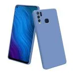 LIRAMARK Silicone Soft Back Cover Case for Vivo Y50 / Y30 (Silicone Blue)