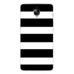 MobiEra OnePlus 3T Black White Design Plastic Hard Case Cover