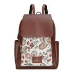 The Clownfish Dark Brown Faux Leather Minerva School Bag For Women ()