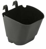 Agricom Garden Vertical Hook Pot, 10 Pcs, Black Colour