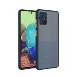 MobiLooks Mobile Accessories for Samsung M51 Blue Shock-Absorbent Back Cover 15 x 8 x 5 cm