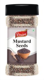 Desire Mustard Seeds 500 Gram [Sarso, Whole Rai, Whole Mustard Black, Indian Spice]