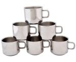 Sepla Sober Double Wall Stainless Steel Cup (Set of 6)