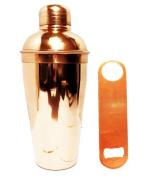 King International Copper Bar Set, Bar Accessories, Cocktail Set, 2 Pc with Cocktail Shaker, Bottle Opener, bar Set Cocktail Shaker, 750ml with Bar Box