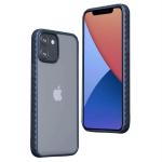 Memumi Light Frog Series Back Cover Case for Apple iPhone 12 Mini Hard PC Material with Soft Bumper, Fingerprint and Scratch Resistant (Blue)