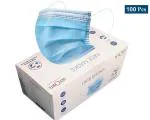 LA'FORTE 3Ply Face Mask with Nose Clip, 100 Pcs, Blue
