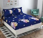 La elite Microfibre printed bedsheet for double bed sheet size 88 inches x 88 inches with 2 pillow covers