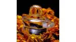 Navyaksh- NAVYAKSH Shivling God Shiva Lingam Protection Wealth Prosperity Healing Crystal Energy 1. Decorative Showpiece - 4.75 cm (Crystal, White)