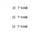 SIMPLY INKED Je T’aime Temporary Tattoo, Letter Tattoo for all (Je T'aime Tattoo) Pack of 2