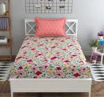 MAFATLAL Classic Single Bed Printed Bedsheet Cotton Blend/Microfiber with 1 Pillow Cover