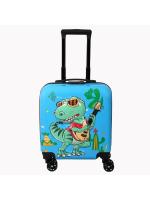 Polo Class Dinosaur Hard-Sided Polycarbonate Kids Trolley Bag -18 Inches- Blue