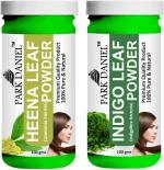 Park Daniel Pure And Natural Henna Leaf Powder And Indigo Leaf Powder, 100 Ml Each (Combo Of 2) |Hair Care|Dandruff Control hair Powder|Healthy Strong Hair Mask