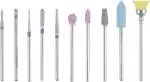 Gleevia Acrylic Nail Drill Bits Set (Pack Of 10)